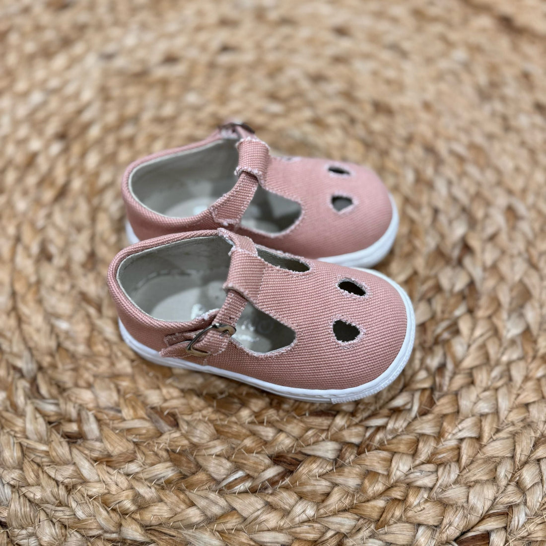 Panyno Scarpina con occhielli in Lino - Anima Kids