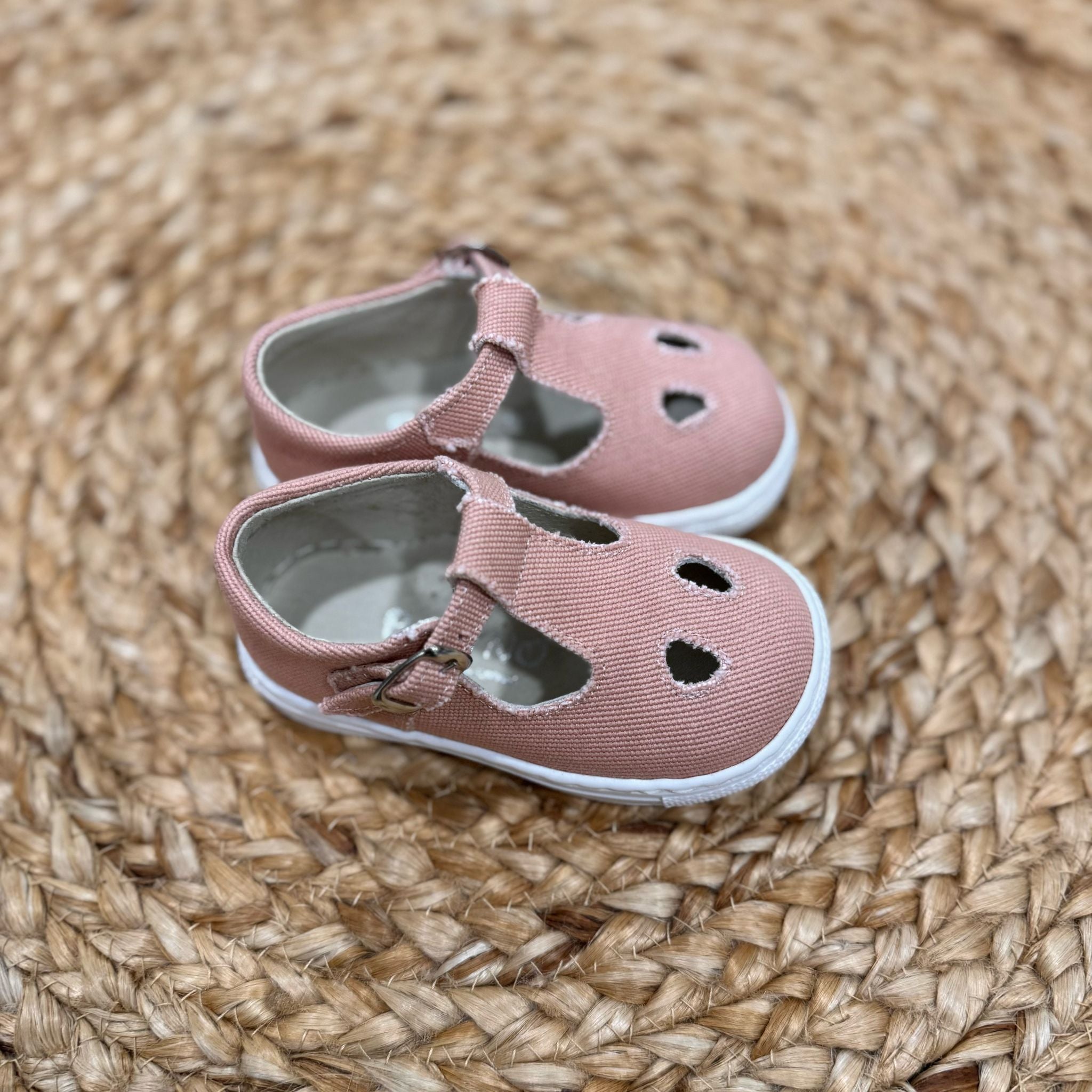 Panyno Scarpina con occhielli in Lino - Anima Kids