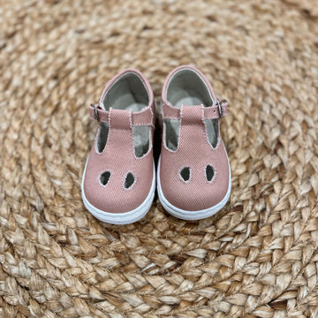 Panyno Scarpina con occhielli in Lino - Anima Kids