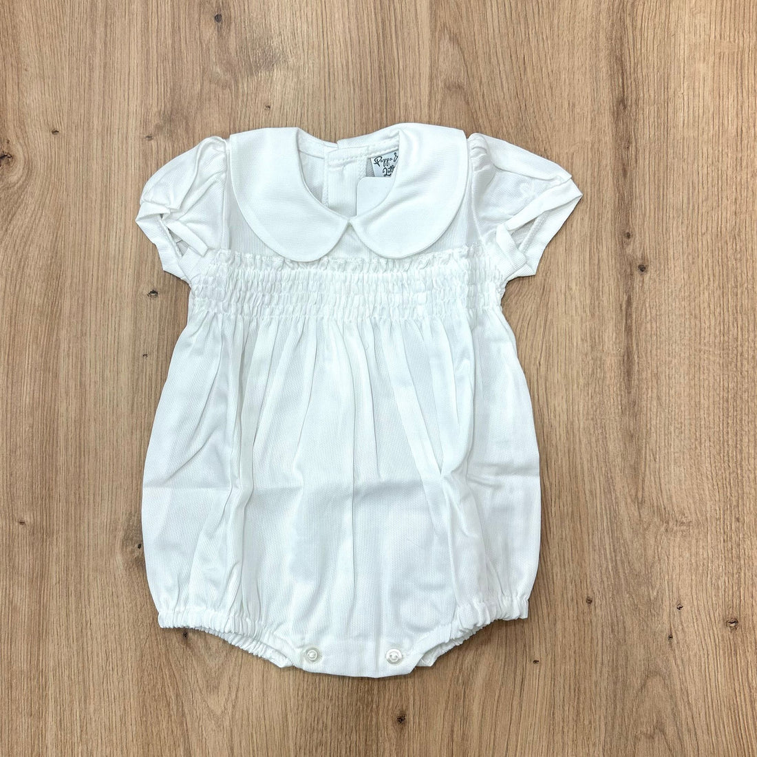 Pappa&Latte pagliaccetto con collo in piquet - Anima Kids