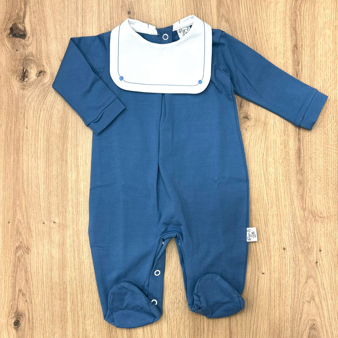 Pappa&Latte tutina in cotone con collo in piquet - Anima Kids