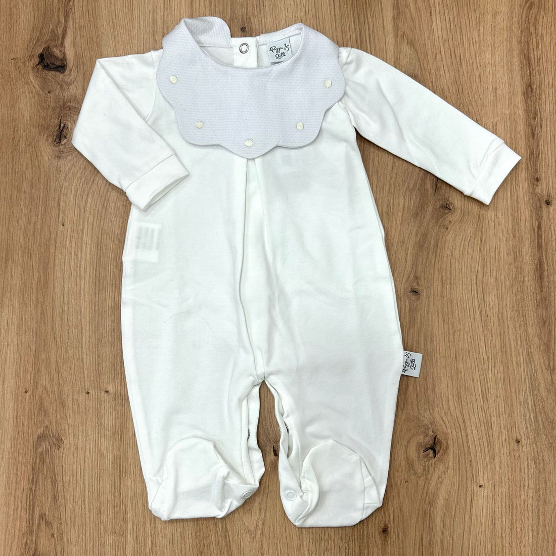 Pappa&Latte tutina in cotone con collo in piquet - Anima Kids