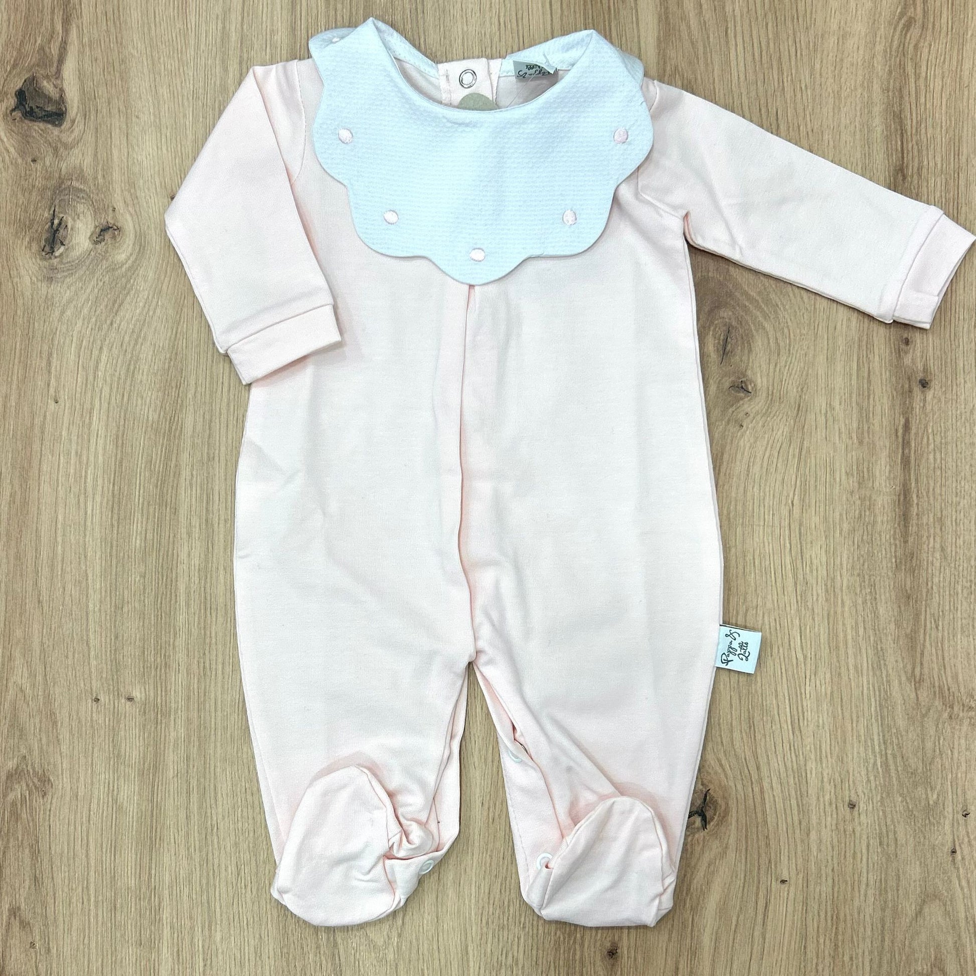 Pappa&Latte tutina in cotone con collo in piquet - Anima Kids