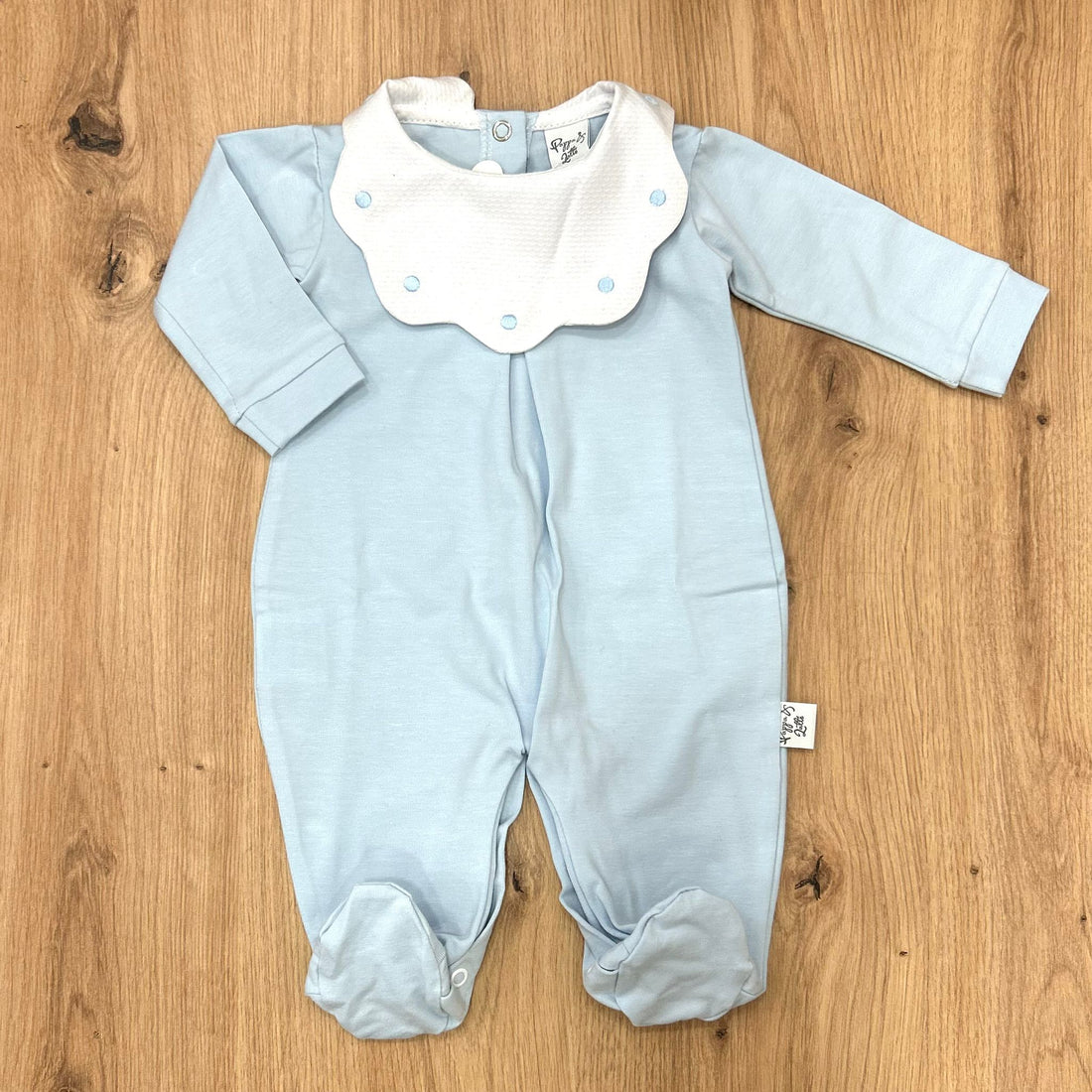 Pappa&Latte tutina in cotone con collo in piquet - Anima Kids