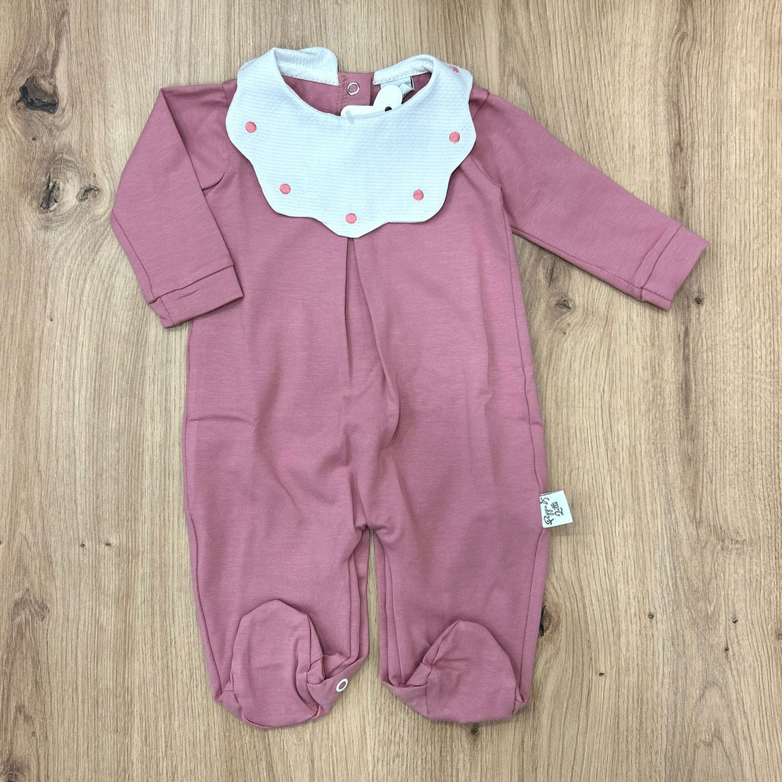 Pappa&Latte tutina in cotone con collo in piquet - Anima Kids