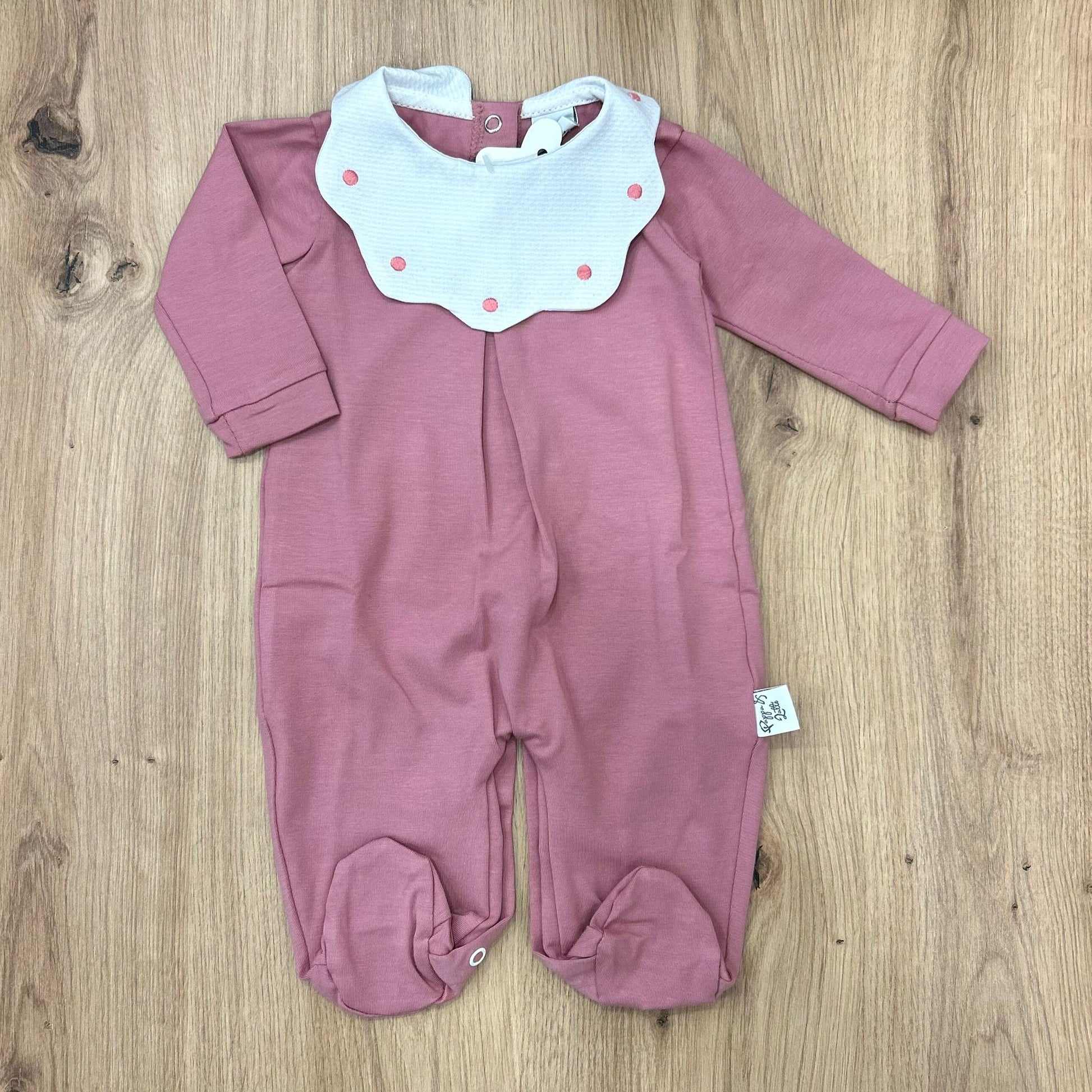 Pappa&Latte tutina in cotone con collo in piquet - Anima Kids