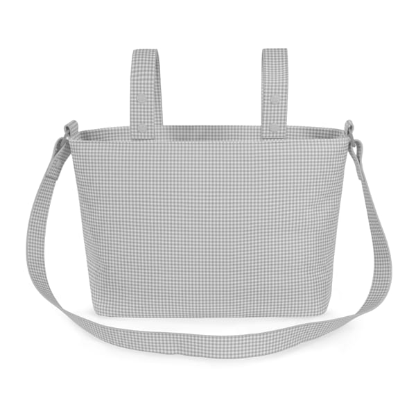 Pasito a Pasito Borsa Crossbody Little Bloom Vichy Grey - Anima Kids