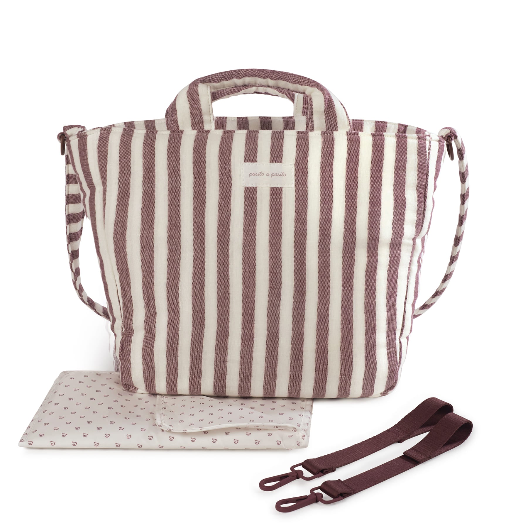 Pasito a Pasito Borsa fasciatoio Cherry Stripe - Anima Kids