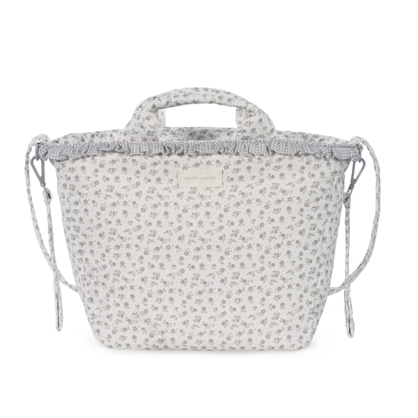 Pasito a Pasito Borsa Fasciatoio Little Bloom Flowers Grey - Anima Kids