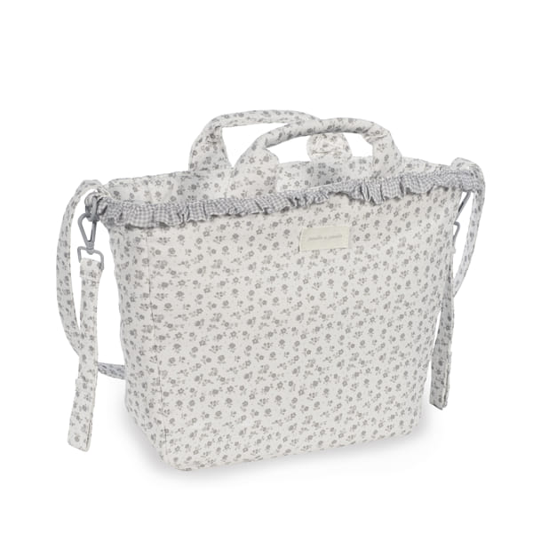Pasito a Pasito Borsa Fasciatoio Little Bloom Flowers Grey - Anima Kids
