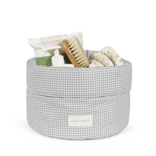Pasito a Pasito Organizer Little Bloom Vichy Grey - Anima Kids