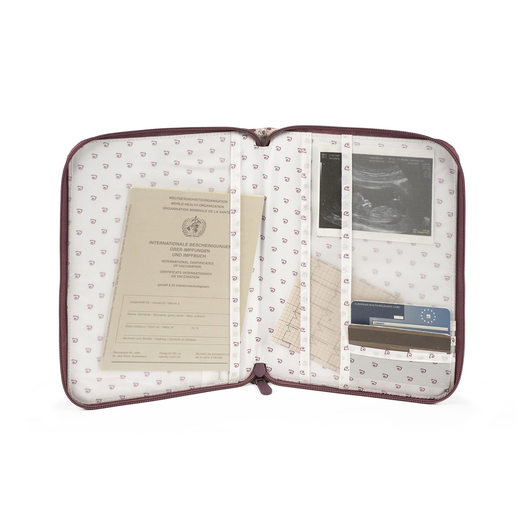 Pasito a Pasito Portadocumenti Cherry Stripe - Anima Kids