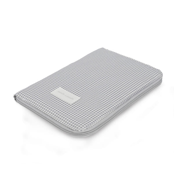 Pasito a Pasito Portadocumenti Little Bloom Vichy Grey - Anima Kids
