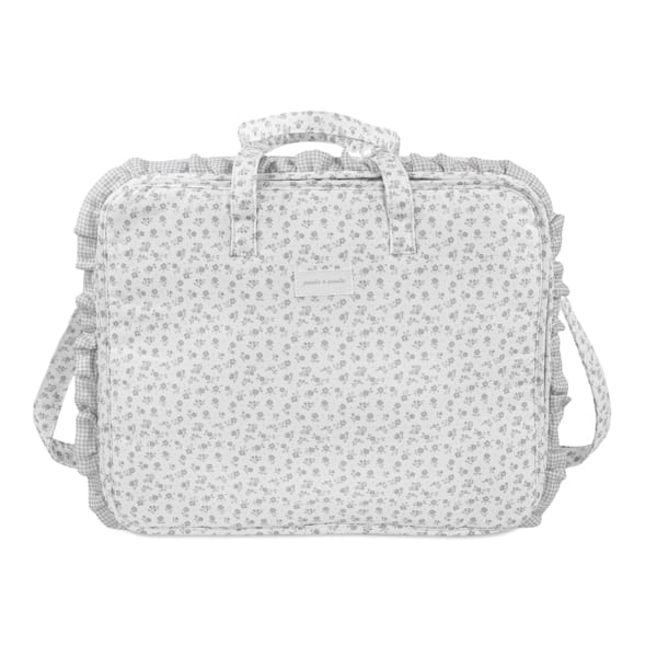 Pasito a Pasito Valigia Little Bloom Flowers Grey - Anima Kids