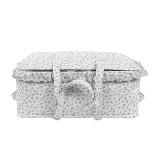 Pasito a Pasito Valigia Little Bloom Flowers Grey - Anima Kids