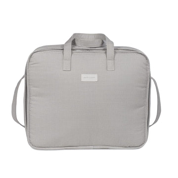 Pasito a Pasito Valigia Little Bloom Vichy Grey - Anima Kids