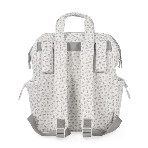 Pasito a Pasito Zaino Little Bloom Flowers Grey - Anima Kids