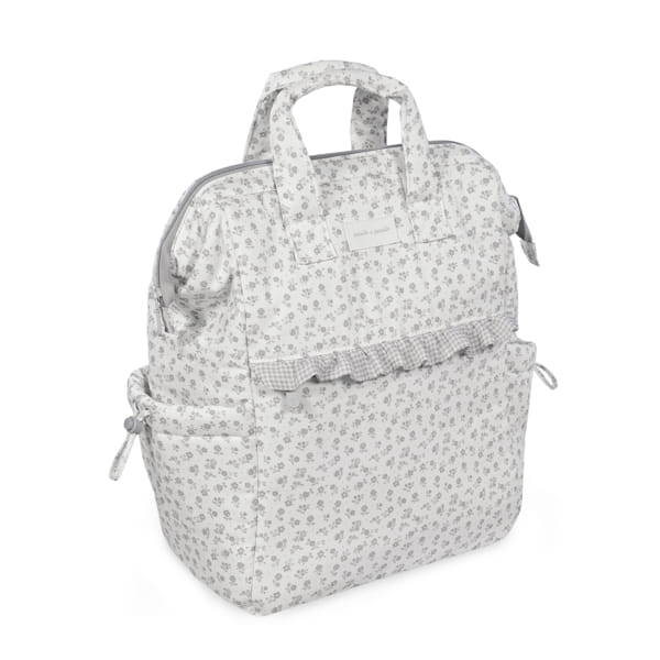 Pasito a Pasito Zaino Little Bloom Flowers Grey - Anima Kids