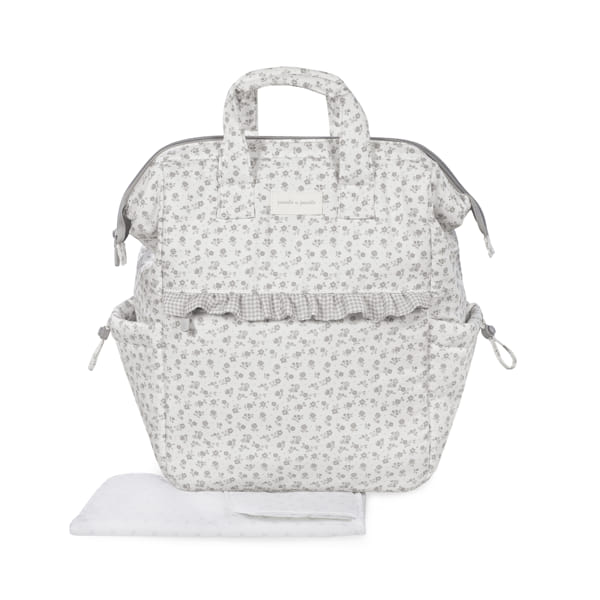 Pasito a Pasito Zaino Little Bloom Flowers Grey - Anima Kids