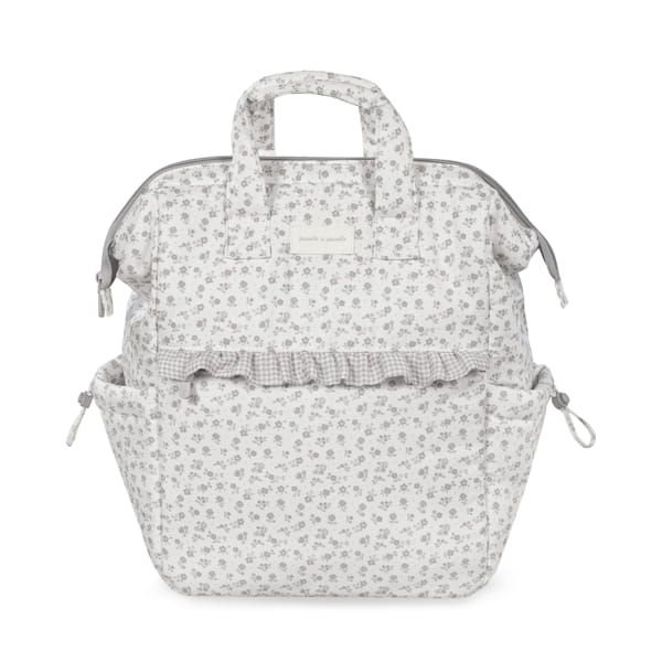 Pasito a Pasito Zaino Little Bloom Flowers Grey - Anima Kids