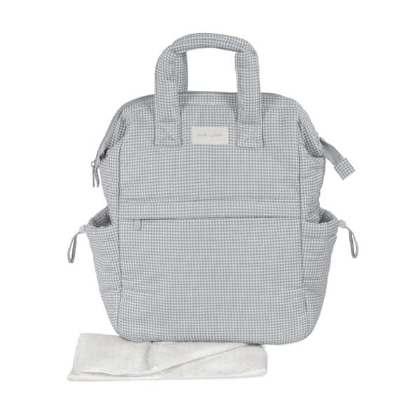 Pasito a Pasito Zaino Little Bloom Vichy Grey - Anima Kids