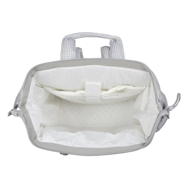 Pasito a Pasito Zaino Little Bloom Vichy Grey - Anima Kids