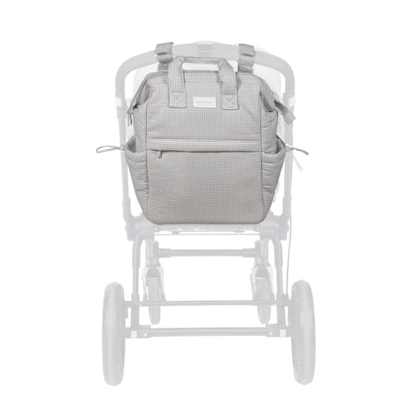 Pasito a Pasito Zaino Little Bloom Vichy Grey - Anima Kids