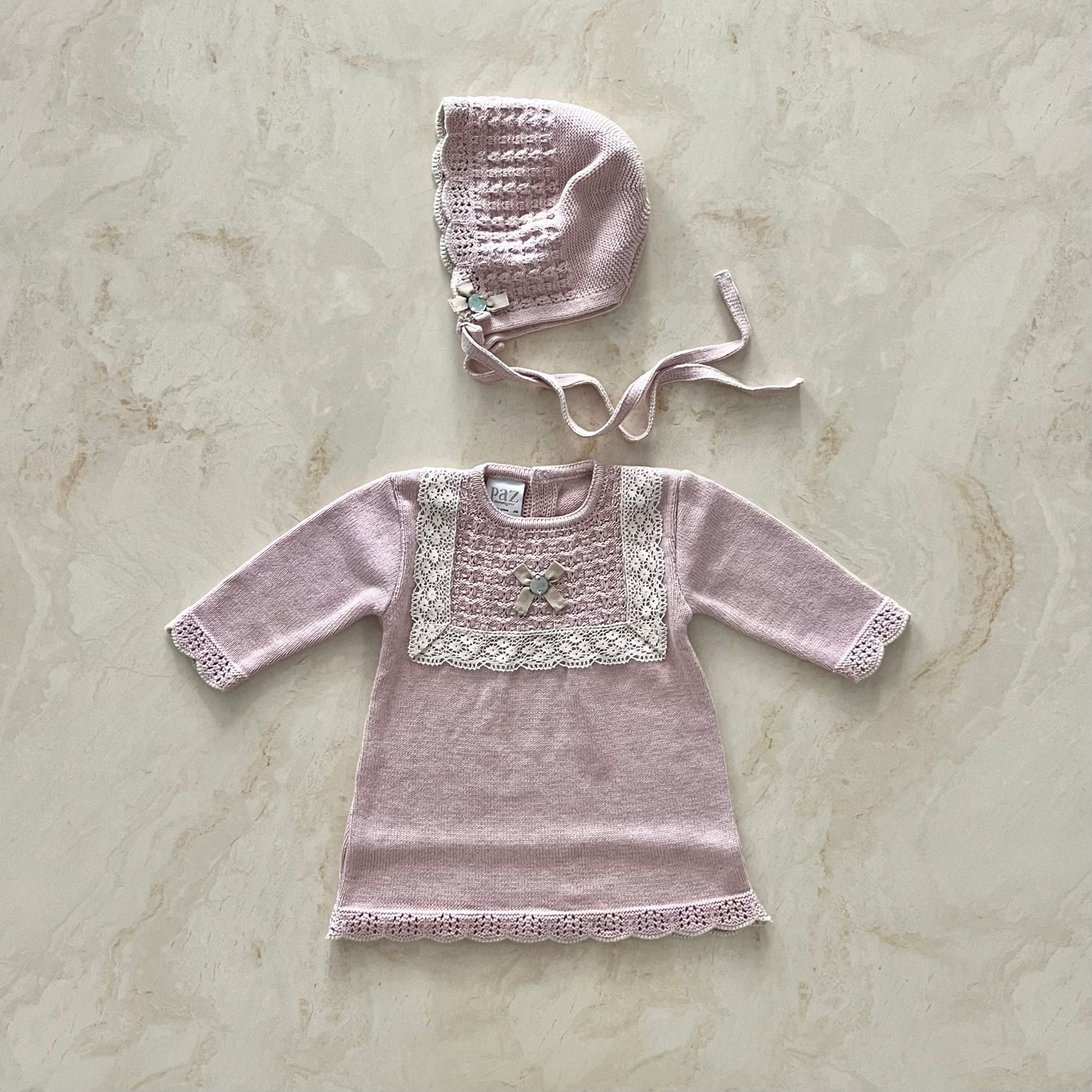 Paz Rodrìguez Abitino con cuffia in Lana - Anima Kids