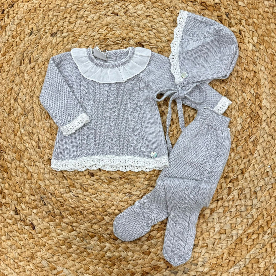 Paz Rodrìguez Completino con Cuffia in Lana - Anima Kids