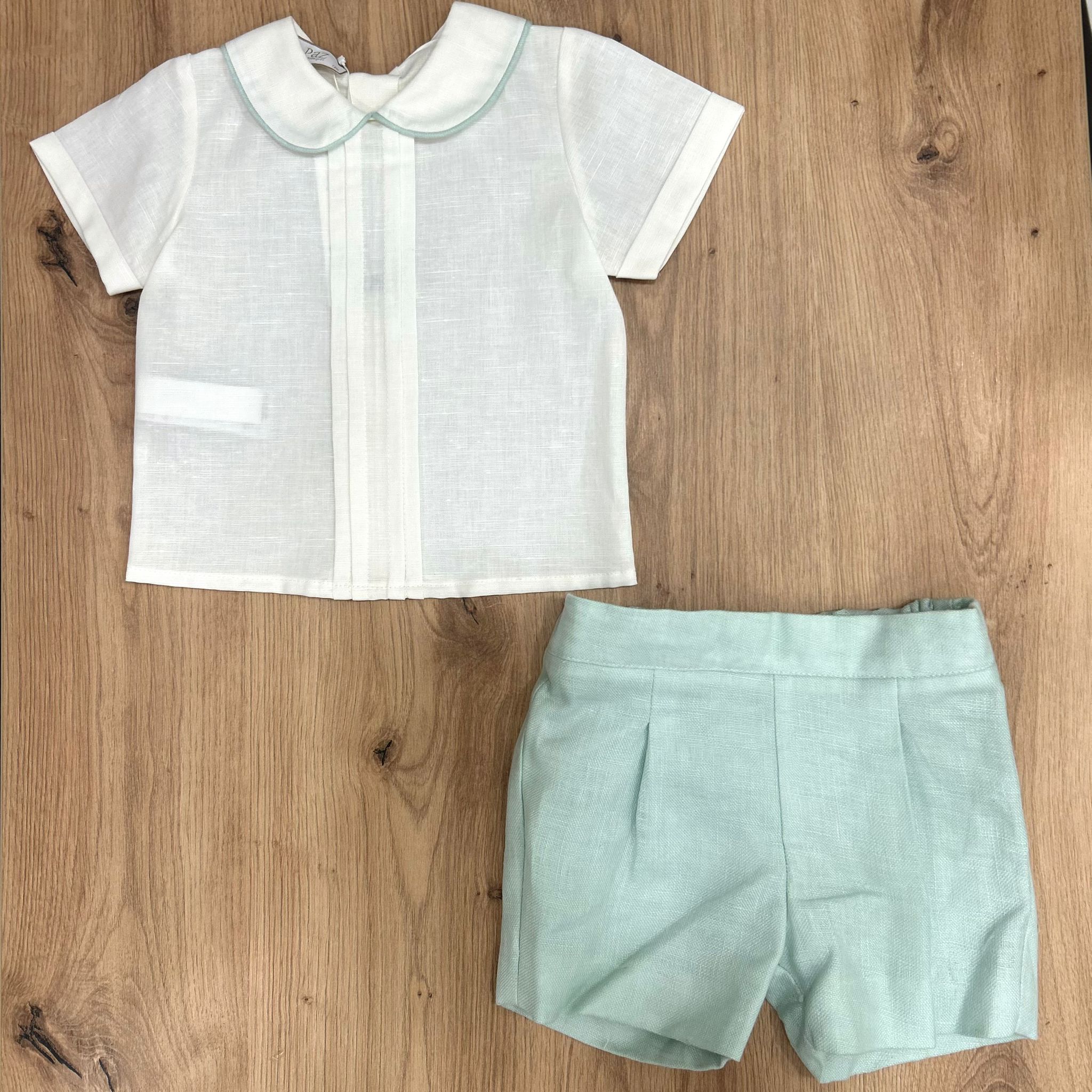 Paz Rodrìguez Completino in lino - Anima Kids