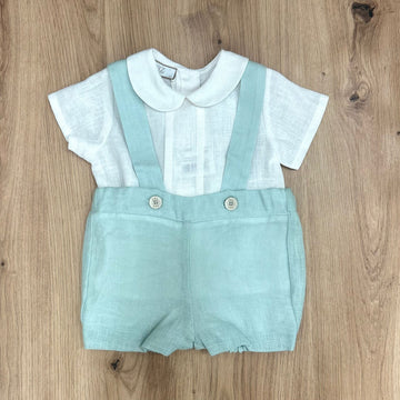 Paz Rodrìguez Completino in lino - Anima Kids