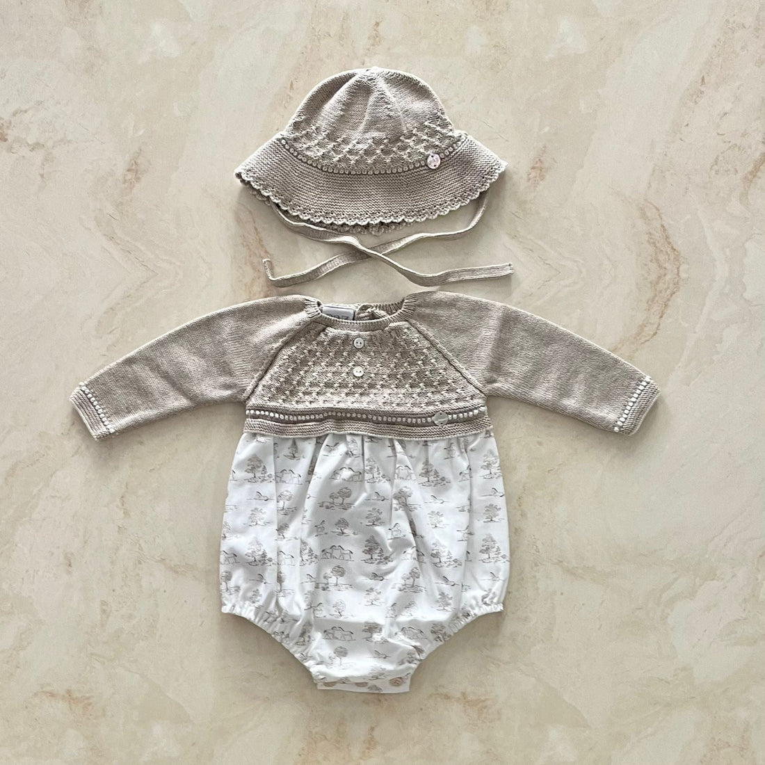 Paz Rodrìguez Pagliaccetto con cappellino in Lana - Anima Kids