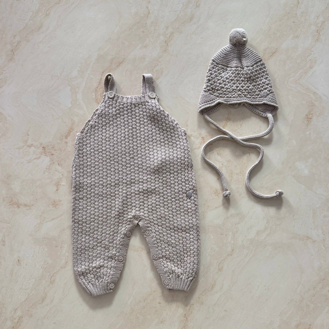 Paz Rodrìguez Salopette e cappellino in Lana - Anima Kids