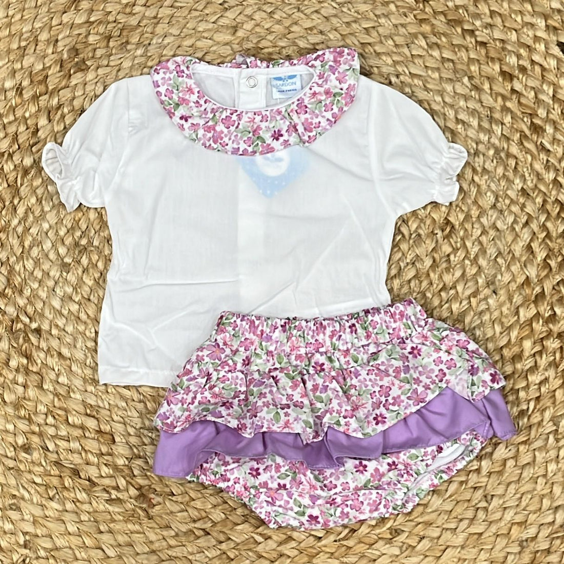 Sardon Camicina e coulotte Floreale - Anima Kids