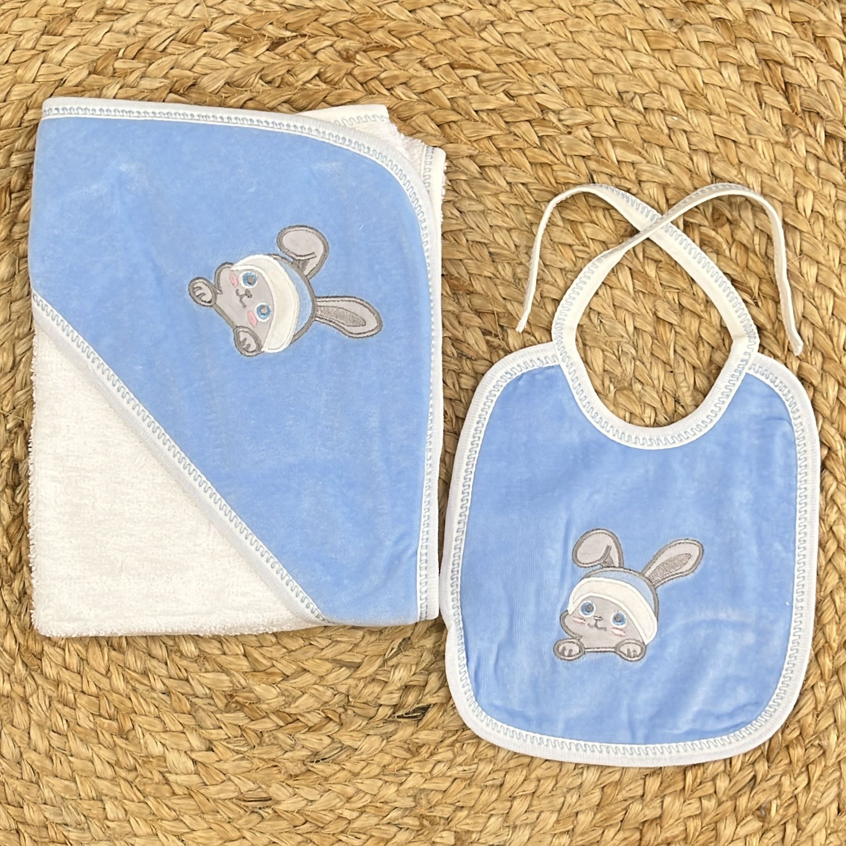 Sardon Set Accappatoio con bavaglino Coniglietto - Anima Kids