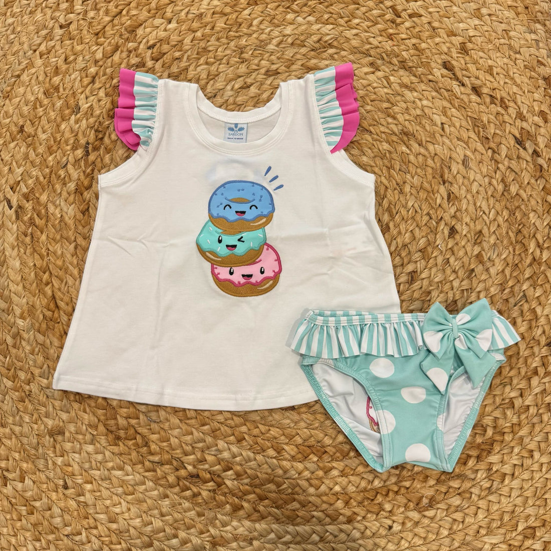 Sardon T-shirt con costumino Ciambelle - Anima Kids