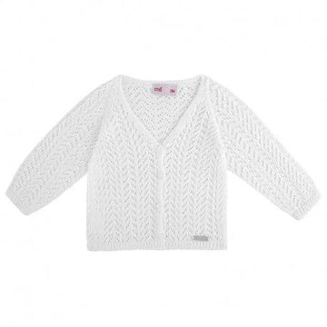 Cardigan condor in filo traforato