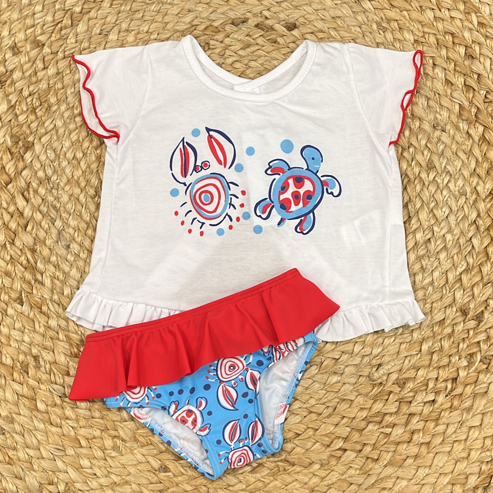 Calamaro T-shirt con costumino Animali del Mare