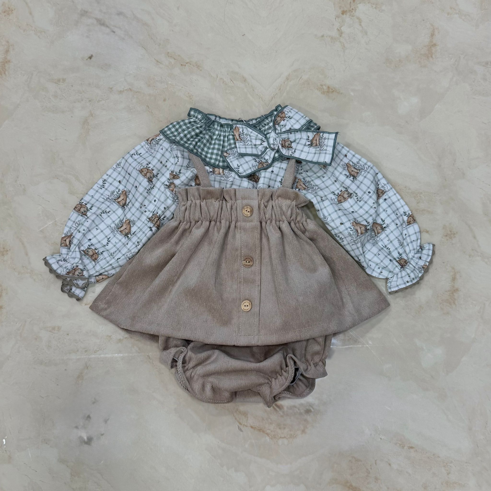 Valentina Bebès Completino in Velluto - Anima Kids