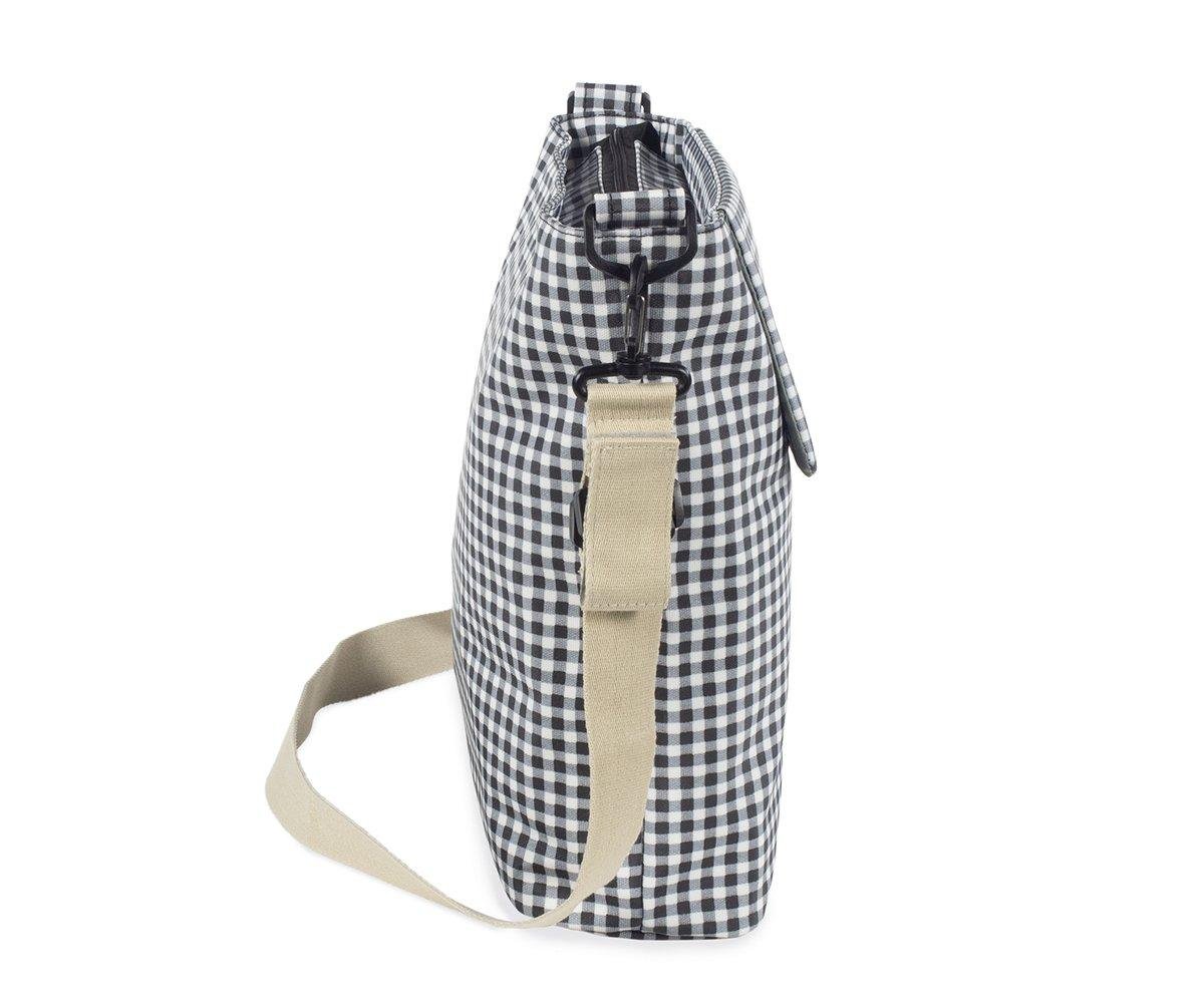 Walking Mum Borsa fasciatoio I love vichy black - Anima Kids