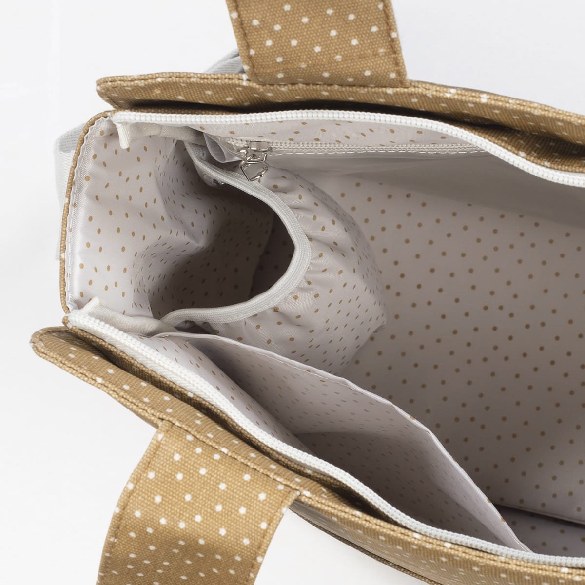 Walking Mum Borsa fasciatoio Pois Poppy Cannella - Anima Kids