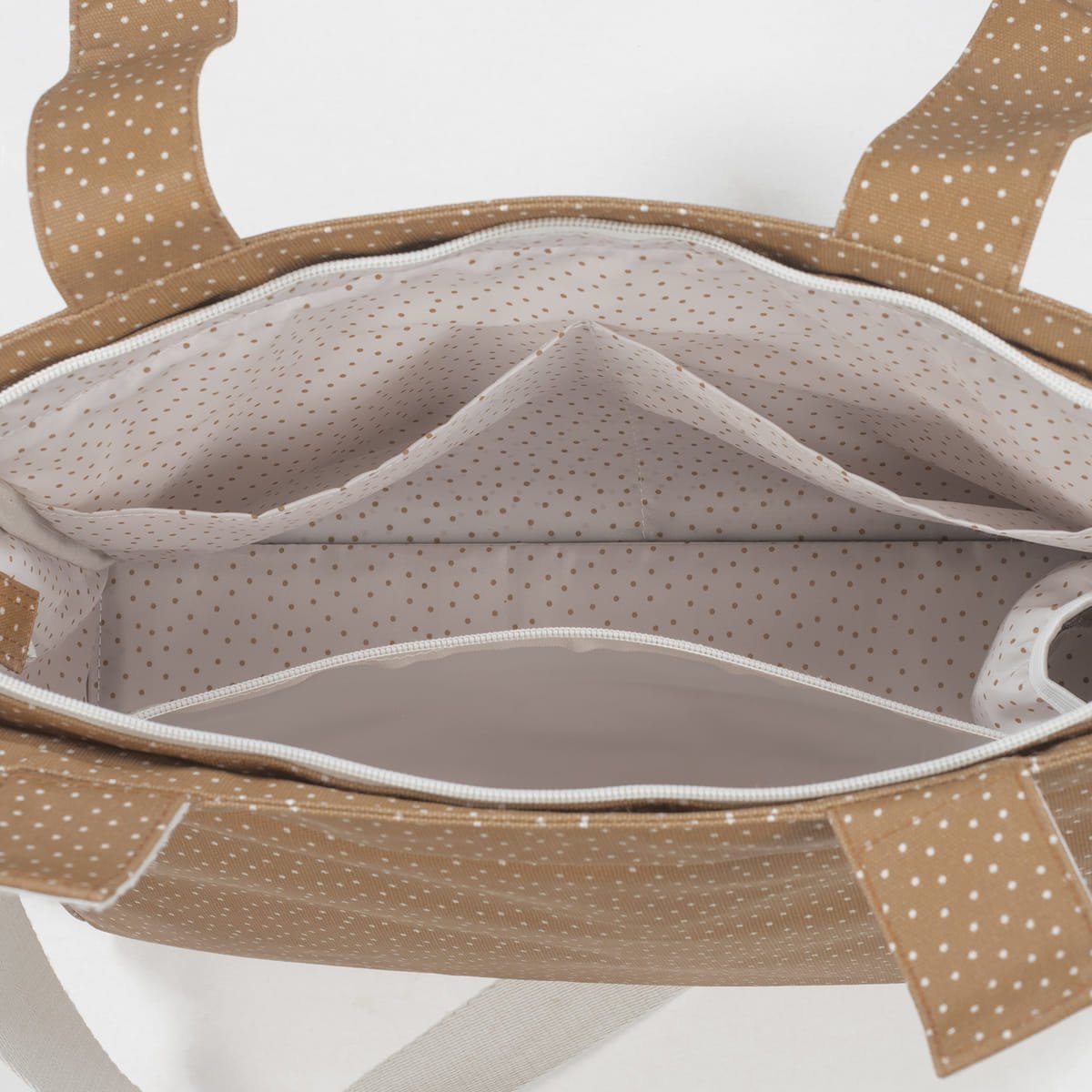 Walking Mum Borsa fasciatoio Pois Poppy Cannella - Anima Kids