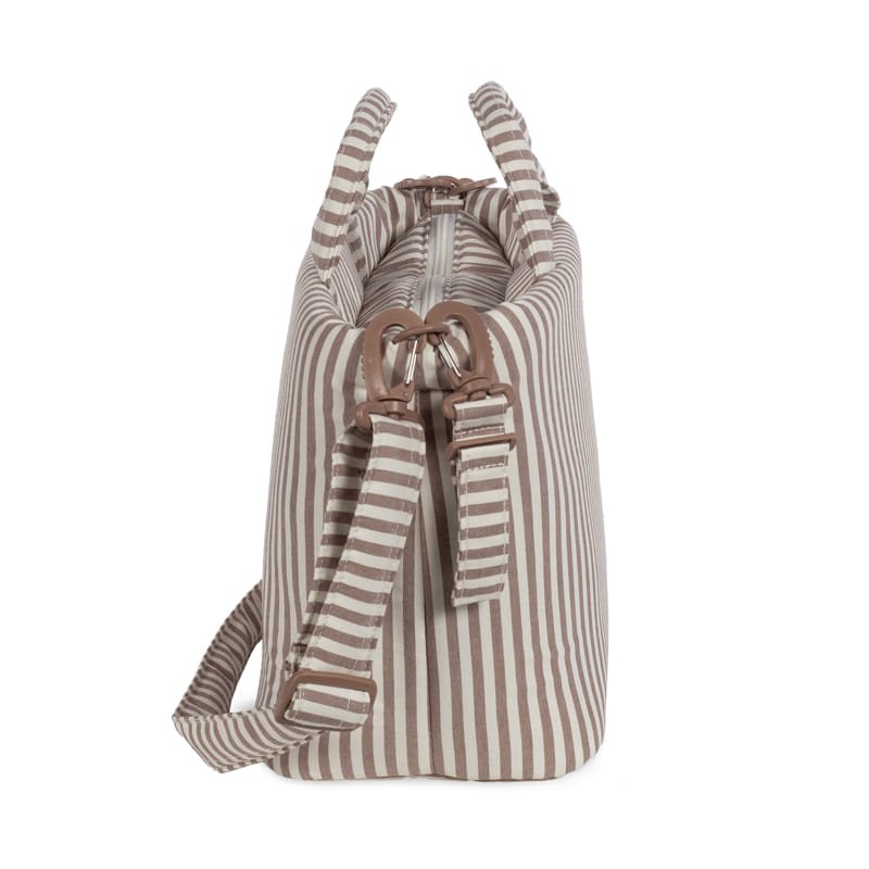 Walking Mum Borsa Fasciatoio Pralinè Strips Moka - Anima Kids