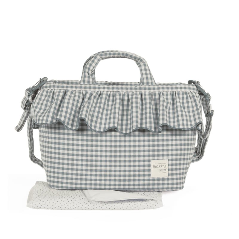 Walking Mum Borsa Fasciatoio Pralinè Vichy Matcha - Anima Kids