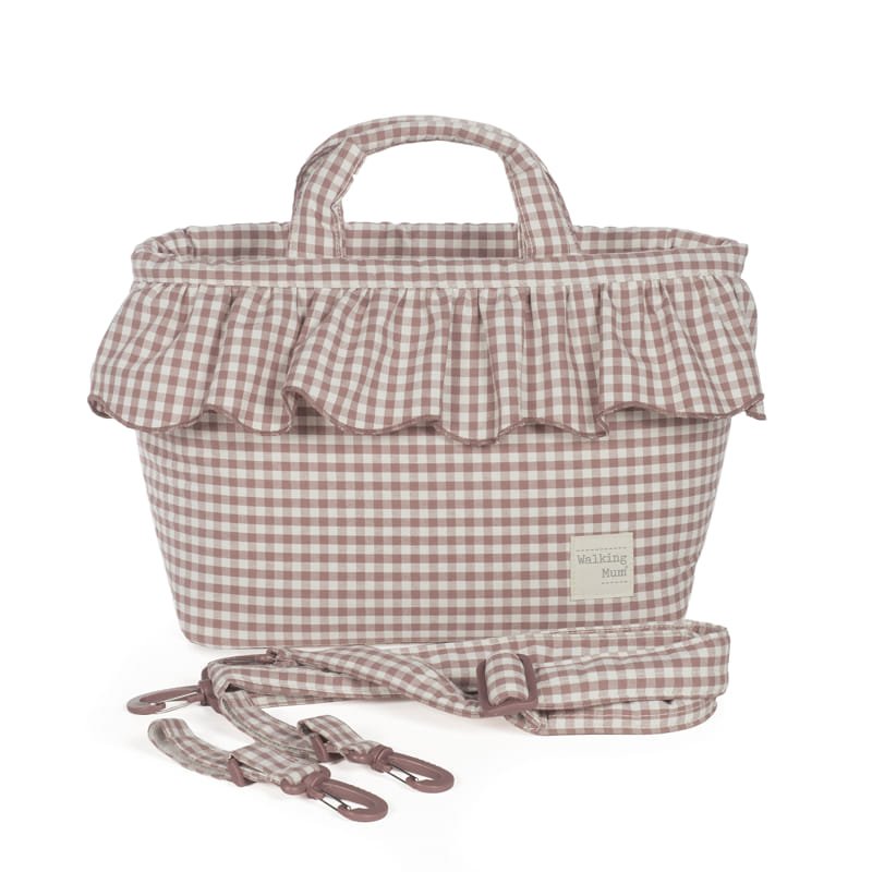 Walking Mum Borsa Fasciatoio Pralinè Vichy Moka - Anima Kids