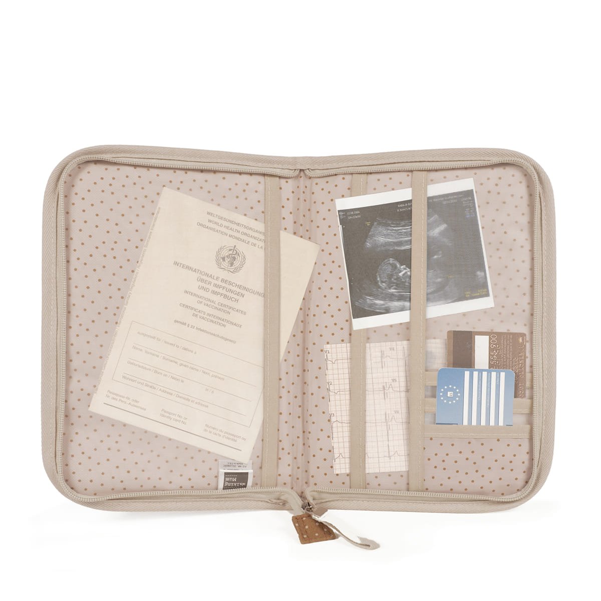 Walking Mum Portadocumenti Pois Poppy Cannella - Anima Kids