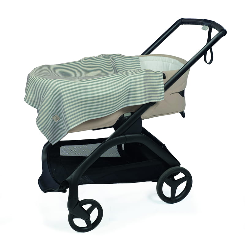 Walking Mum Set Mussole Pralinè Vichy e Stripe Matcha - Anima Kids