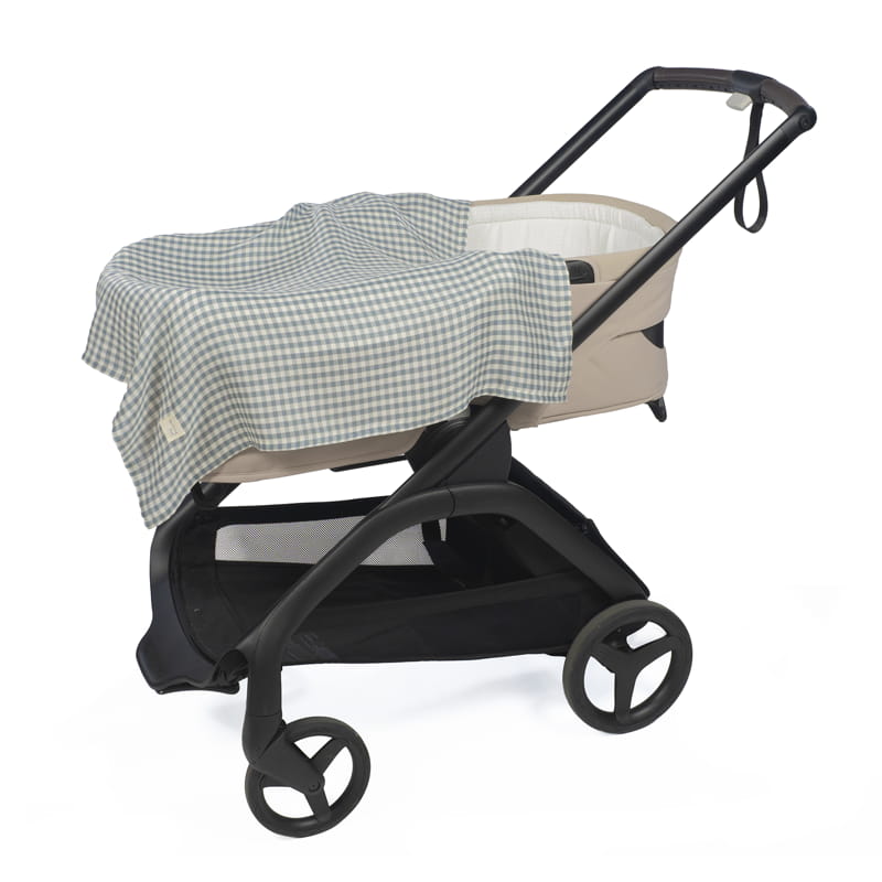 Walking Mum Set Mussole Pralinè Vichy e Stripe Matcha - Anima Kids