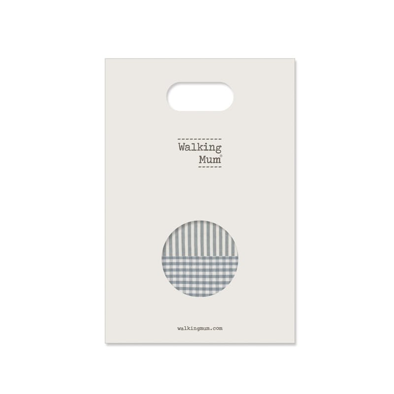 Walking Mum Set Mussole Pralinè Vichy e Stripe Matcha - Anima Kids