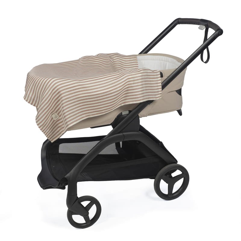 Walking Mum Set Mussole Pralinè Vichy e Stripe Moka - Anima Kids